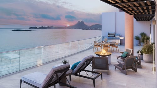 copropiedad frente al mar en desarrollo inmobiliario